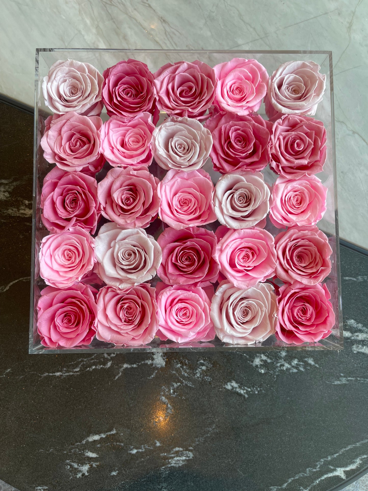 ACRYLIC JEWELRY ROSE BOX